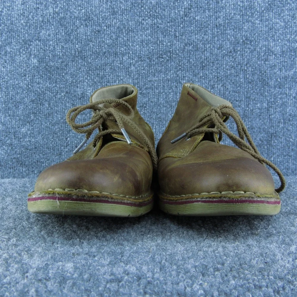 Clarks Brown Leather Chukka Boots Men 10‎ Lace Up Casual Comfort